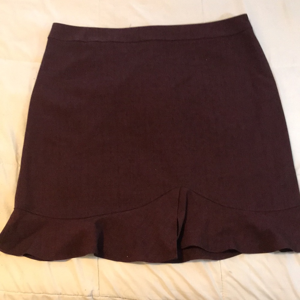 Cleo pencil skirt with asymmetric tulip hem